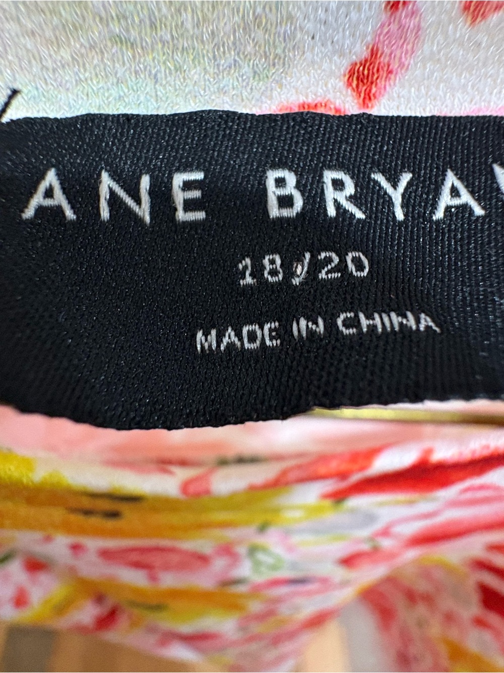Lane Bryant White Floral Sleeveless Long Tunic with Yellow & Coral Blooms - Picture 6 of 6
